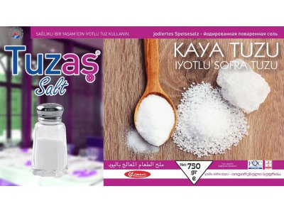 Tuzaş Kaya Tuzu İyotlu Sofra Tuzu